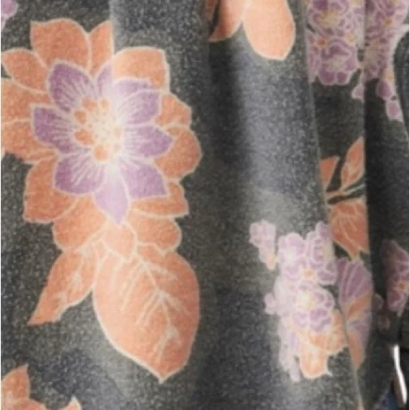 Free People Floral Ruby Shacket Jacket - Picture 2 of 3